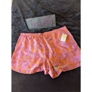 Women's Universal Thread Shorts Size 2X Purple Orange Floral